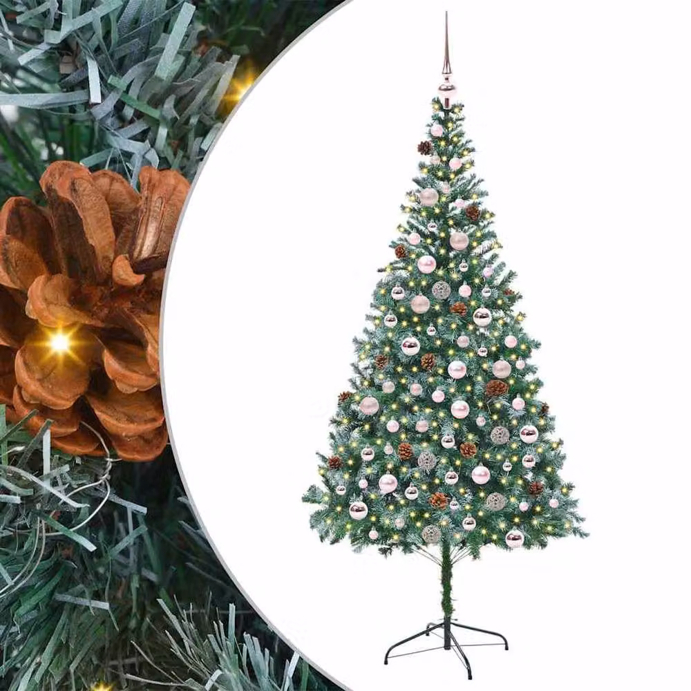 Berkfield Home Artificial Green Christmas Tree with Stand, Height: 210 cm – 2