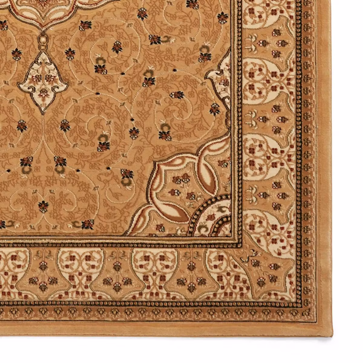 The Rug Shop UK Traditional Floral Easy To Clean Stain-Resistant Area Rug in Beige, W: 280 cm, D: 380 cm – 2