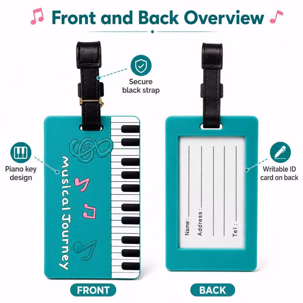 BluCore Travel Luggage Tag with ID Card in Green – 3