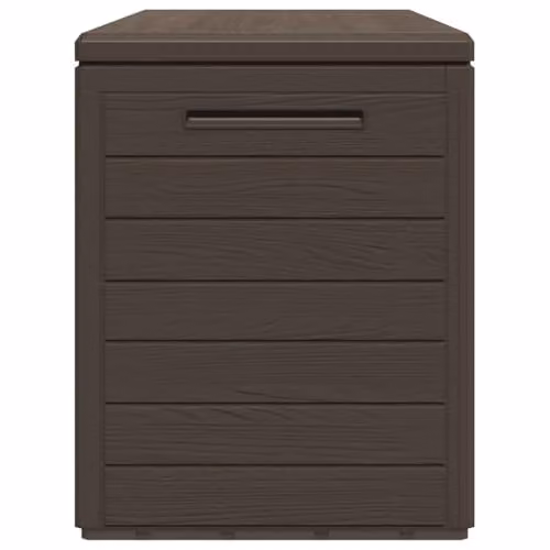 vidaXL Brown Plastic Garden Storage Box W/D/H: 116 x 44 x 55 cm – 5