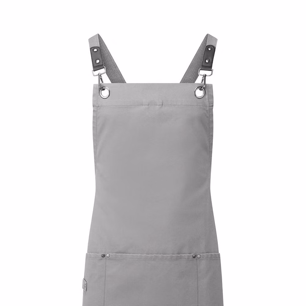 Premier Cross Back Bib Apron in Grey – 2