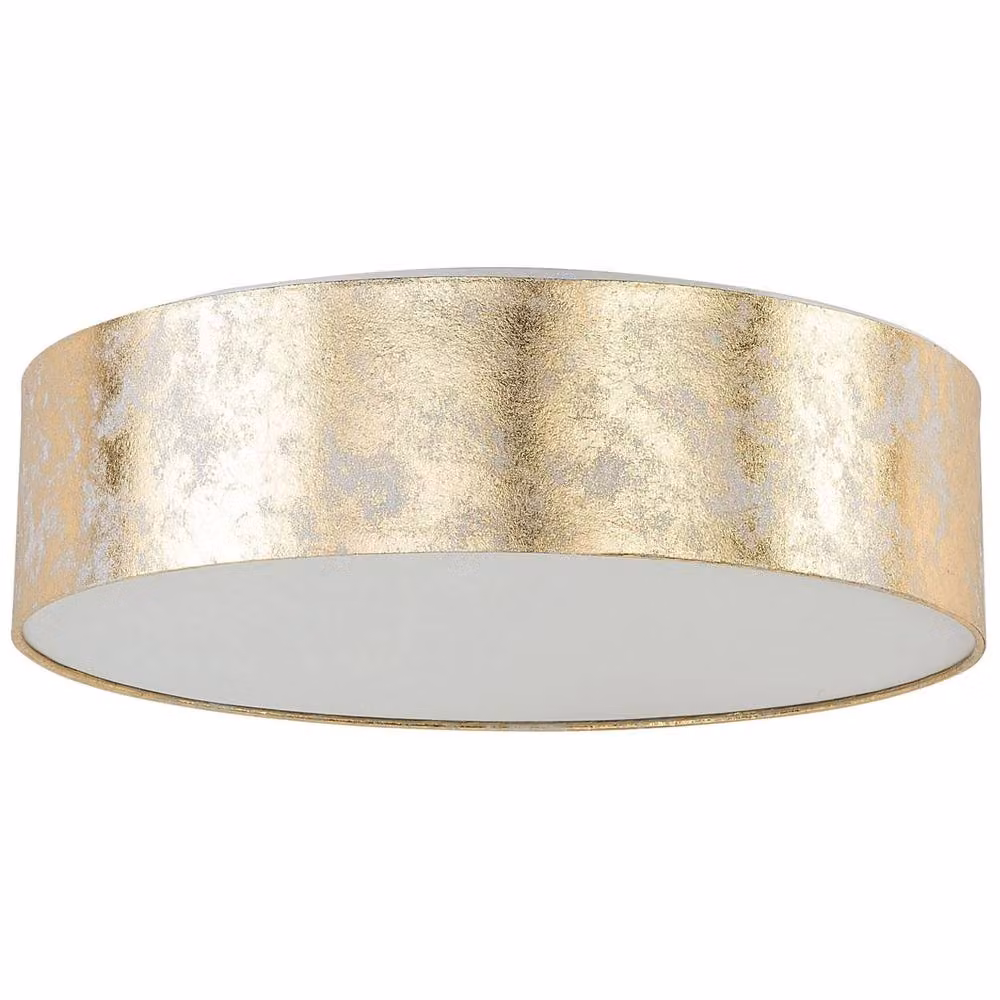 Wyld and Coco Gold Polycotton Drum Ceiling Light – 2