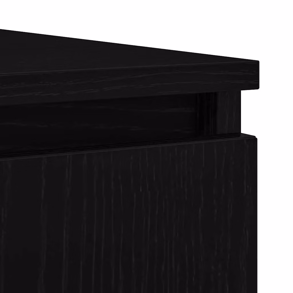 Berkfield Home Modern Sideboard with Drawers in Black Oak, W/D/H: 100.5 x 35 x 98.5 cm – 6