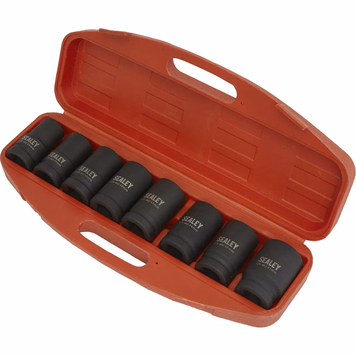 Loops 8 Piece Premium Impact Socket Set, 1 inch Sq Drive, Deep Chrome Molybdenum Sockets in Black and Multicolour – 3