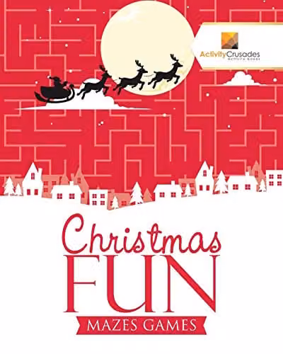 Activity Crusades Christmas Fun Mazes Games Paper Activity Book