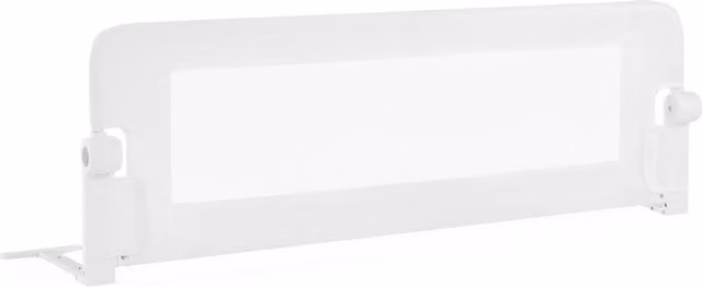 COSTWAY Foldable Swing Down Baby Bed Guard Rail, White, 120 cm