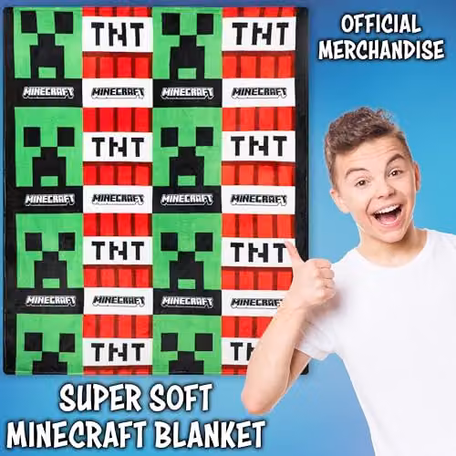 HALANTEX Multicolour Geometric Fleece Blanket, W/D: 156 x 128 cm – 2