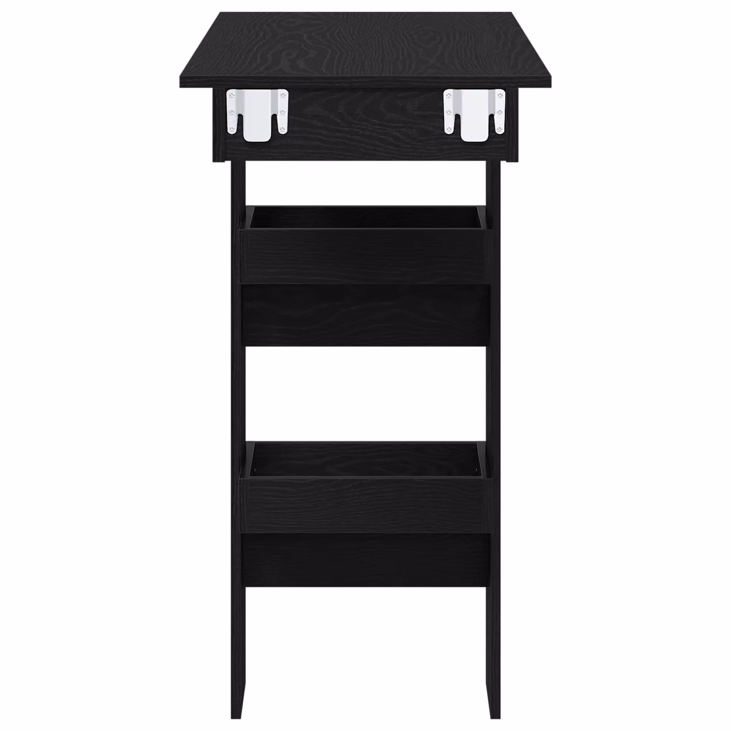 Berkfield Home Black Oak Drop Leaf Wall Bar Table, W/D/H: 102 x 55 x 103.5 cm – 6