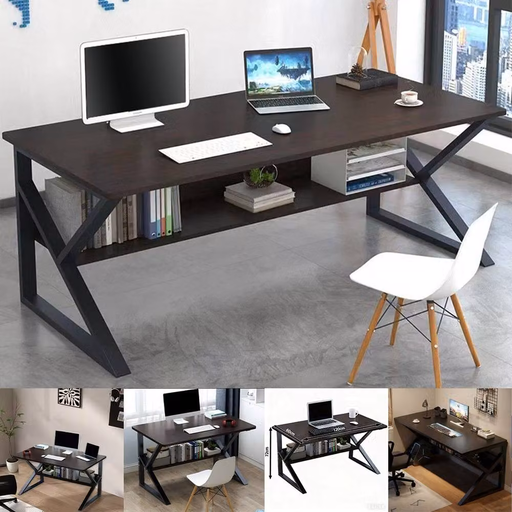 FORGEVIO Black Computer Desk for Home Office – 3