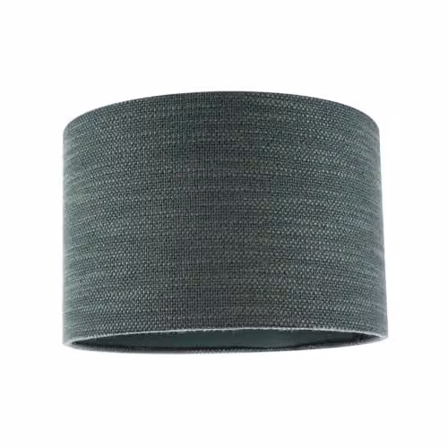 Happy Homewares Modern Round Fabric Lamp Shade in Green, W: 30 cm, H: 20 cm – 1