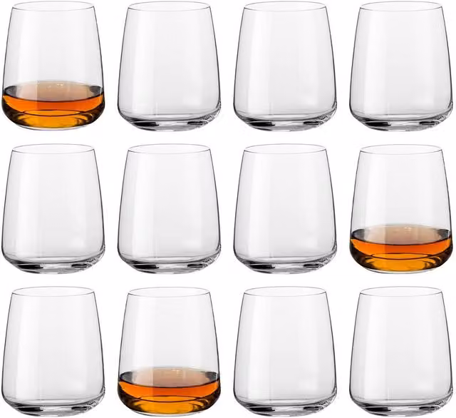 Bormioli Rocco Nexo Glass Tumblers, Clear, 360ml, Pack of 12 – 1