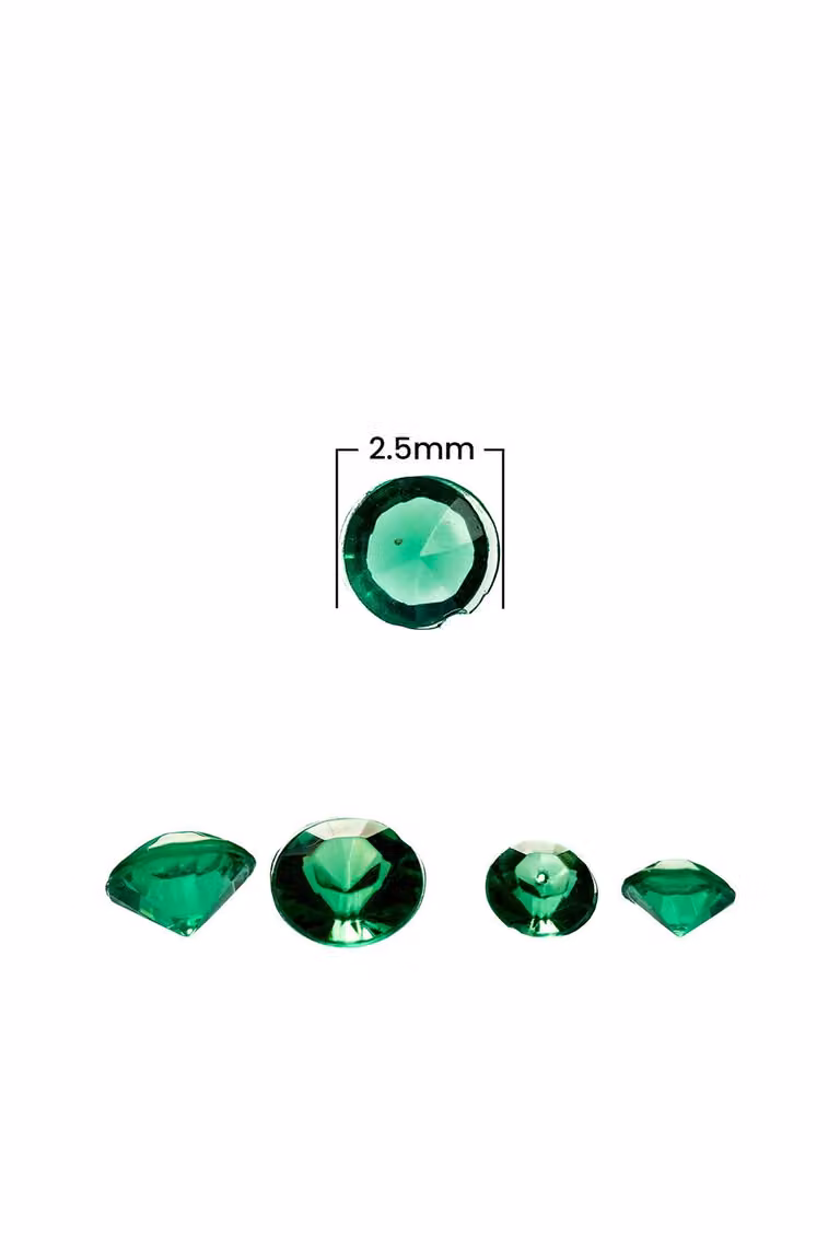 Neel Blue Acrylic Rhinestone Table Confetti Scatters, 4000 Pieces in Emerald and Blue