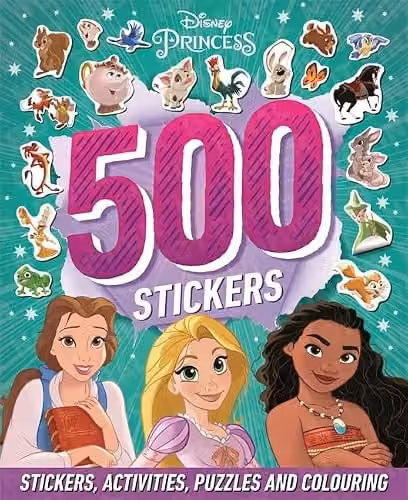 Disney Princess Multicolour Paper Stickers, 500 Pack