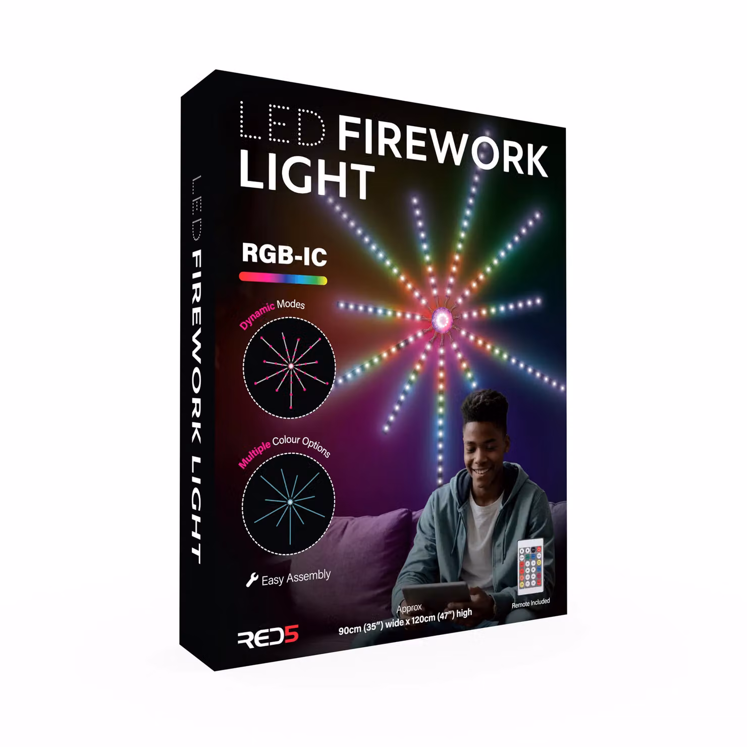 Menkind RED5 RGB-IC LED Dazzling Firework Light in Multicolour – 2