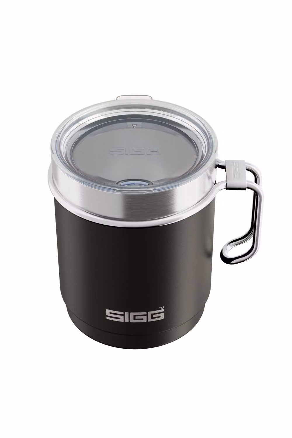 Sigg Stainless Steel Travel Mug with Lid, Black, 300ml – 2