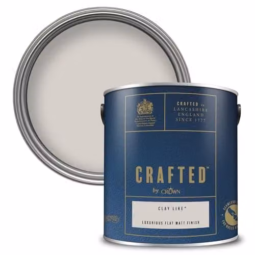 Crown Solvent-Free Water-Based Matt Emulsion Dispersion Paint in Warm Beige, 2.5L