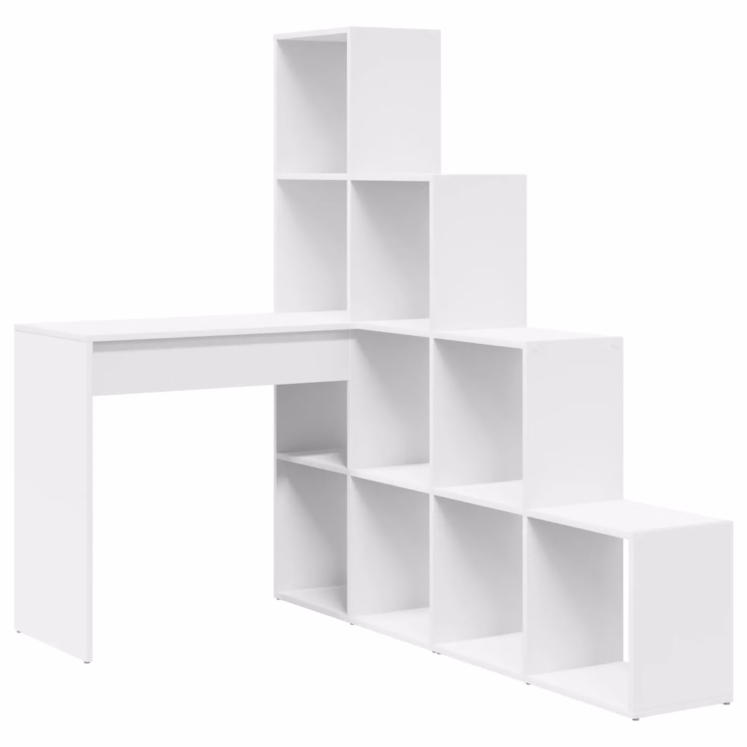 Berkfield Home Modern Corner Desk with Storage Shelf in White – 2