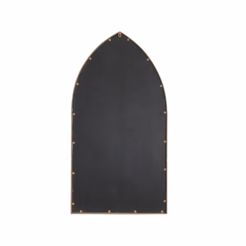 Charles Bentley Sandy Lisbon Arch Mirror, Weather Resistant Wall Mounted Metal Accent Mirror in Beige, H 125 x W 65 cm – 3