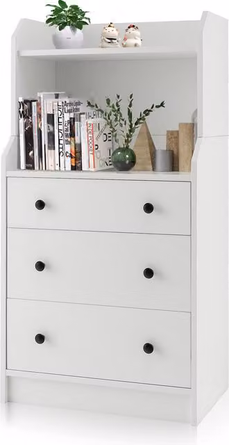 Costway Modern Utility Storage Dresser in White