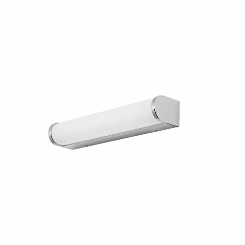 Forlight Lungo LED Flush Wall Light in Chrome for Bathrooms, 910lm, 3000K, IP44
