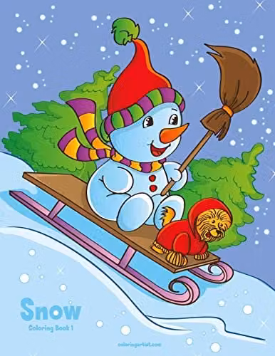 Snow Coloring Book 1 Multicolour Paper Edition by Independently Published