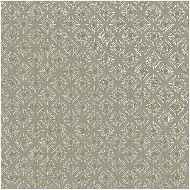 Holden Décor Eastern Horizons Indian Sunburst Abstract Geometric Wallpaper in Green
