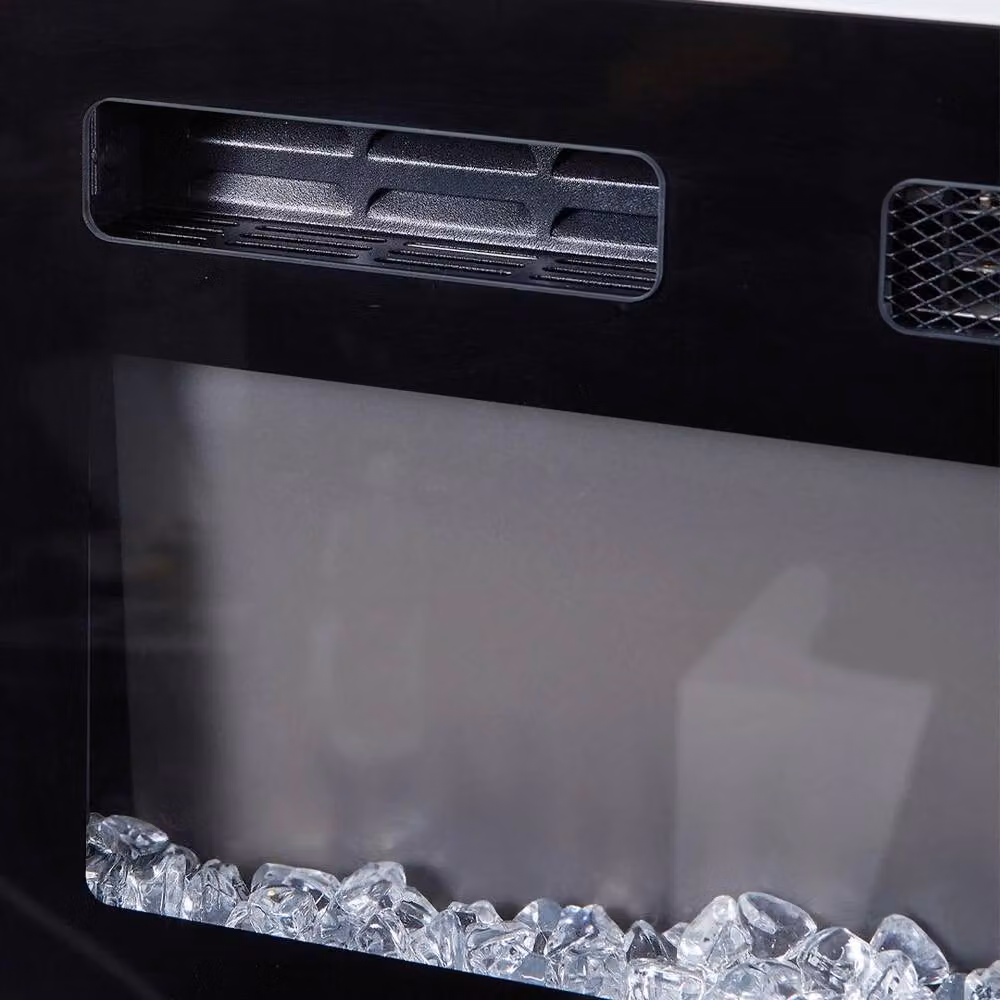 FORGEVIO Black High Gloss 70 Inch TV Stand Cabinet with Electric Fireplace – 5