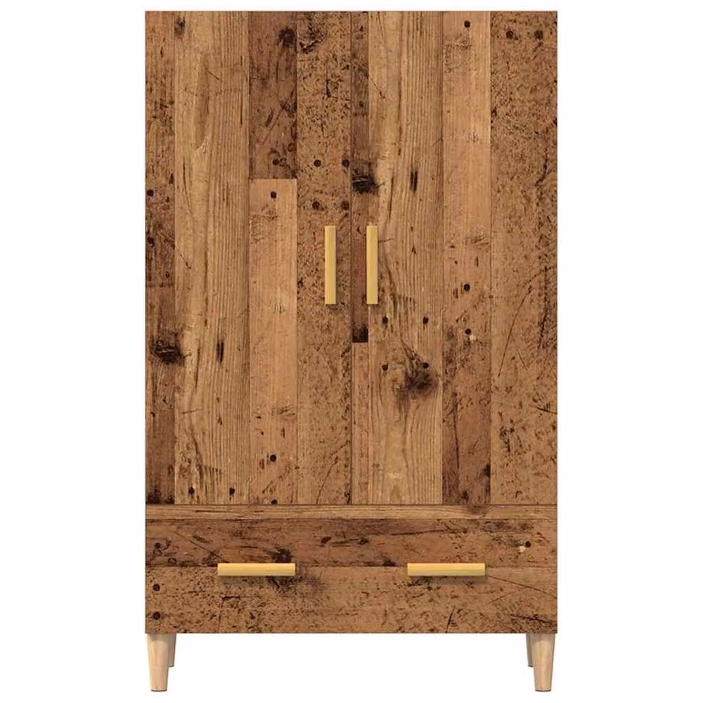 Berkfield Home Old Wood Highboard in Brown, W/D/H: 70 x 31 x 115 cm – 2