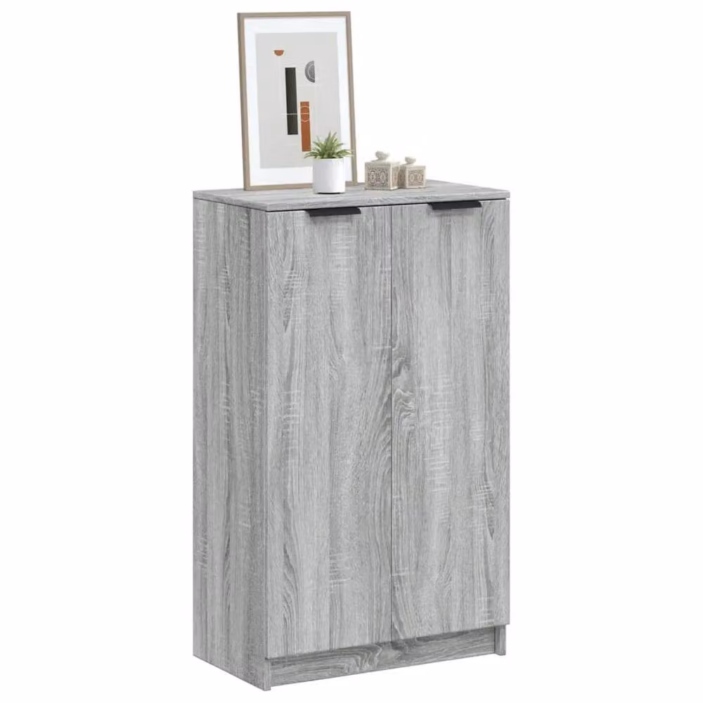Berkfield Home Grey Sonoma Shoe Cabinet W: 59 cm, D: 35 cm, H: 100 cm – 2