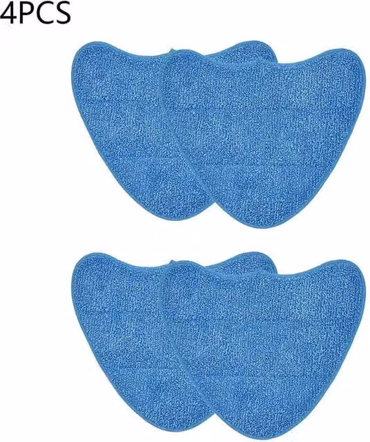 FLAVORA 4-Piece Replacement Steam Mop Cleaning Pads in Blue, W: 100 cm, D: 50 cm