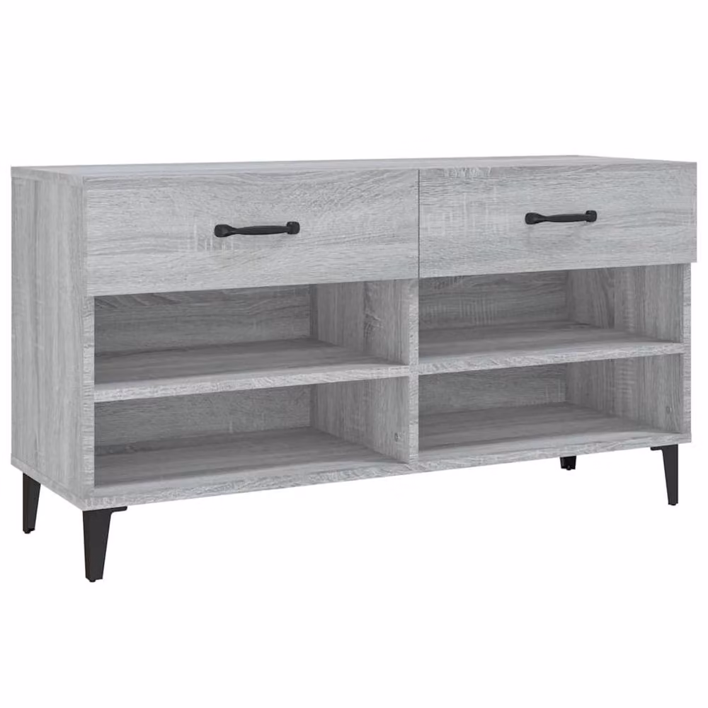 Berkfield Home Grey Sonoma Shoe Cabinet W/D/H: 102 x 35 x 55 cm – 2