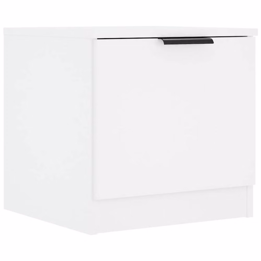 Berkfield Home White Bedside Cabinet W/D/H: 40 x 39 x 40 cm – 2