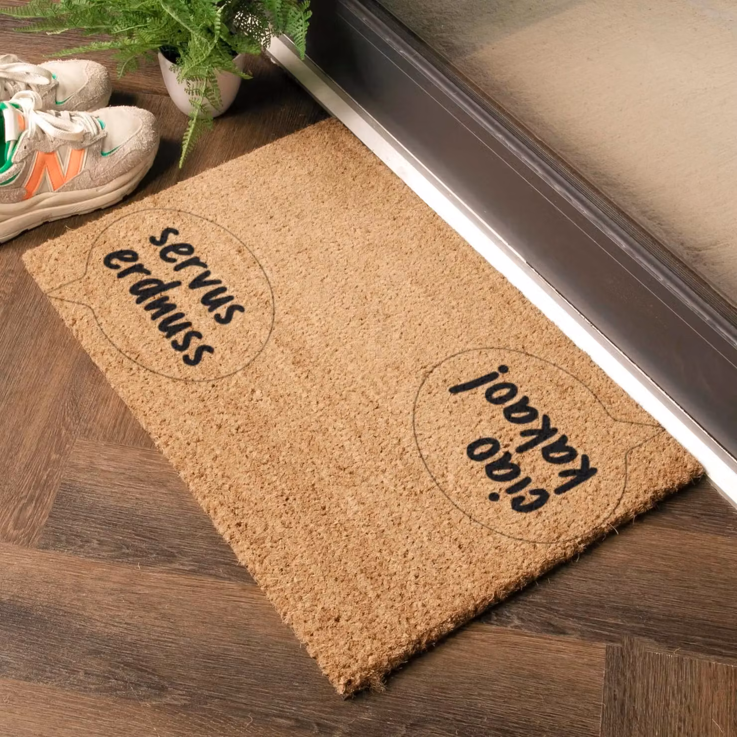 Artsy Mats Servus Erdnuss Doormat in Brown, W/D: 90 x 60 cm – 2