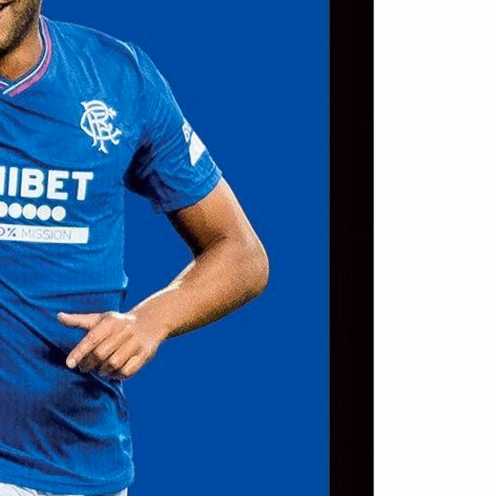 Rangers FC Dessers Framed Blue Paper Poster – 2