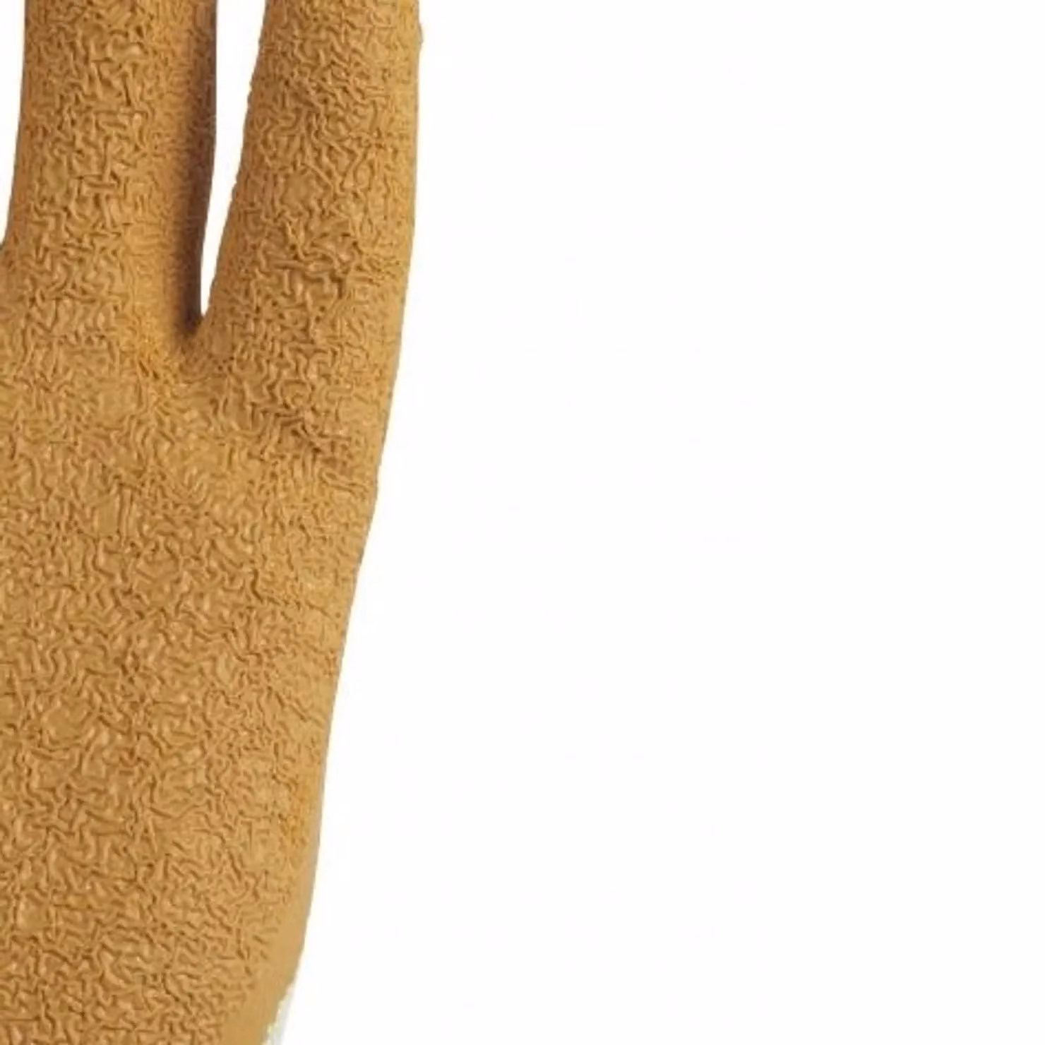 Glenwear Super Grip Cotton Work Gloves in Beige, Size: Medium – 2