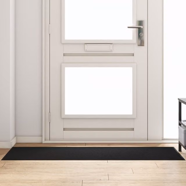 Berkfield Home Rectangular Non-Slip Door Mat, Black, W: 60 cm, D: 150 cm – 1