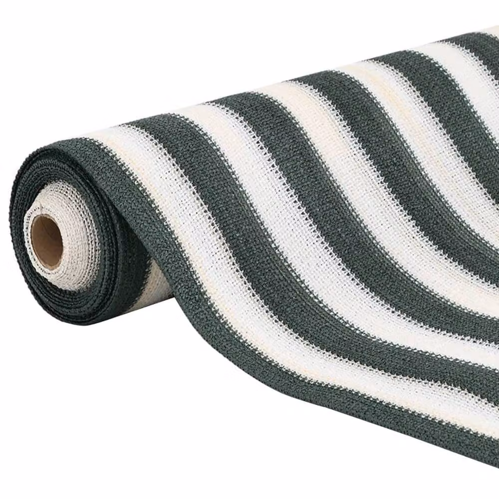 Berkfield Home Green and White HDPE Privacy Netting, W: 2 m, L: 10 m – 3