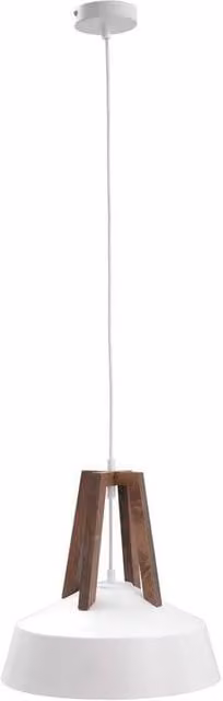Netlighting Trix Dome Pendant Ceiling Light in White and Brown, Diameter: 34 cm, E27