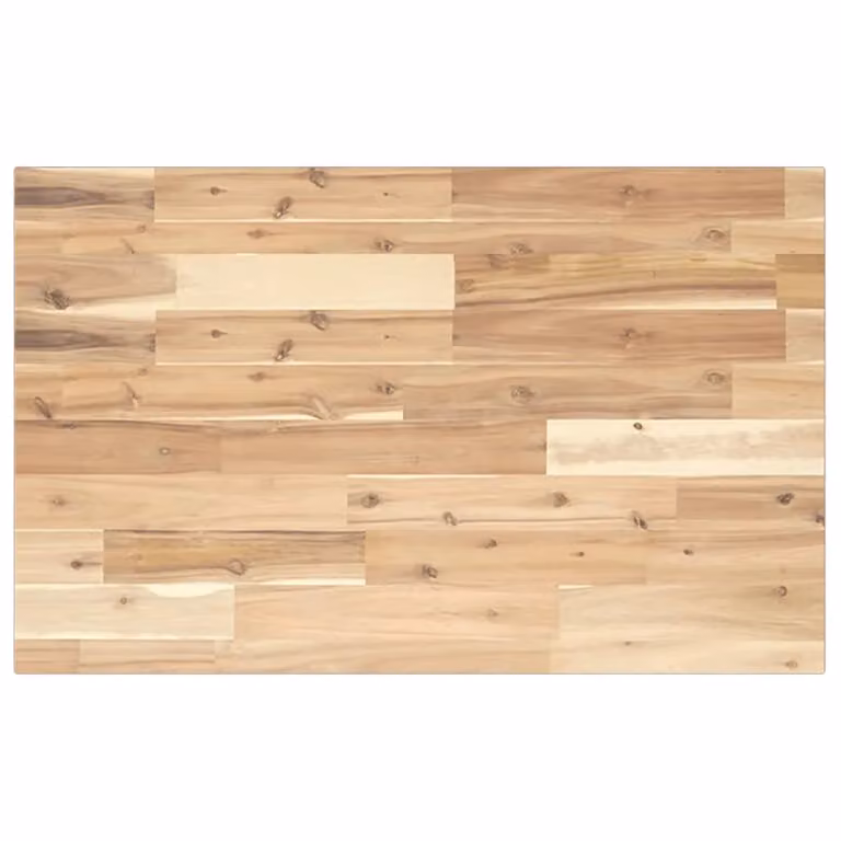 Berkfield Home Rectangular Solid Wood Acacia Table Top, Brown, W: 60 cm, D: 50 cm, H: 2 cm