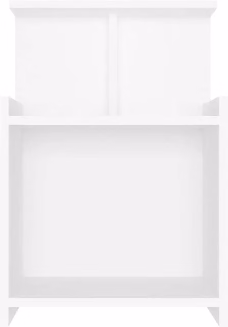 Berkfield Home Durable Bed Cabinet in White, W/D/H: 40 x 35 x 60 cm