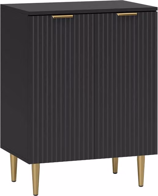 ERGOVEXA Modern Black Sideboard Buffet Cabinet for Kitchen Storage – 1