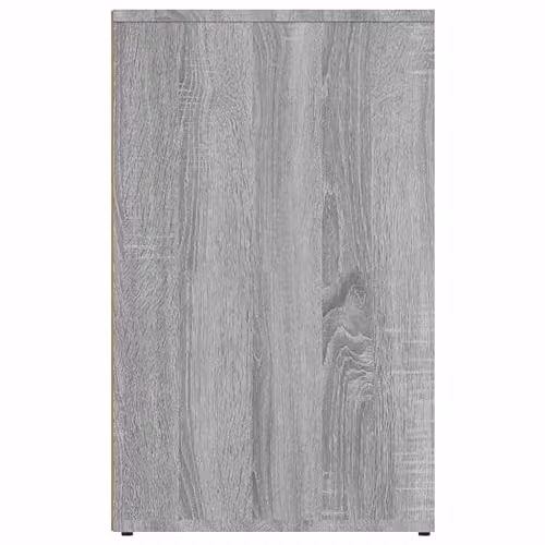 vidaXL Modern Freestanding Dressing Cabinet in Grey Matt Wood and MDF – 4