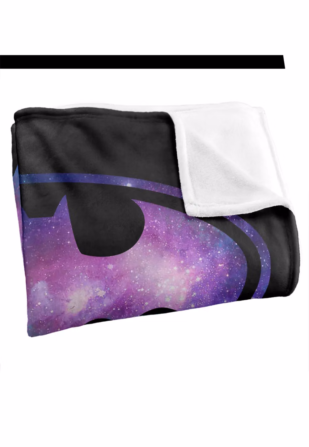 DC Comics Batman Galaxy Signal Fleece Blanket, White and Multicolour, W: 152 cm, D: 127 cm – 3