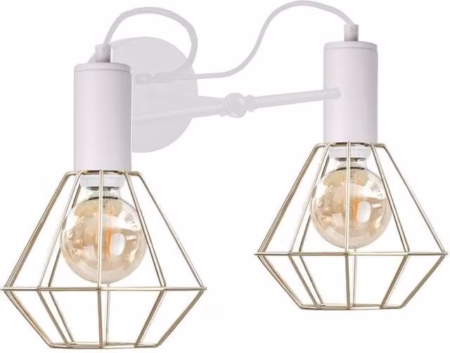 Netlighting Lars White Wall Lamp, Diameter: 25 cm, 2x E27