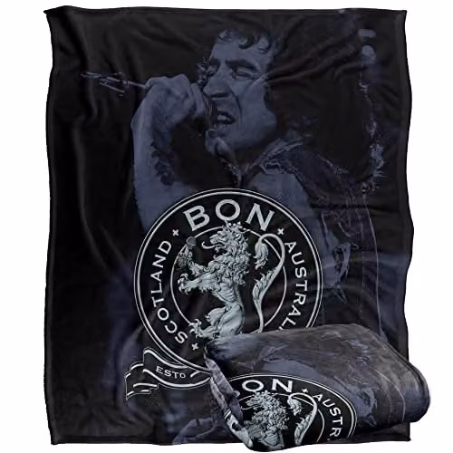 Bon Scott Seal Silky Touch Super Soft White Fleece Throw Blanket W/D/H: 152 x 127 cm