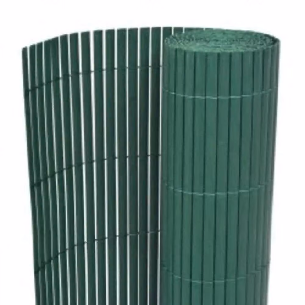 Berkfield Home Durable Double-Sided Green PVC Garden Fence Strip, H: 90 cm, W: 400 cm – 3