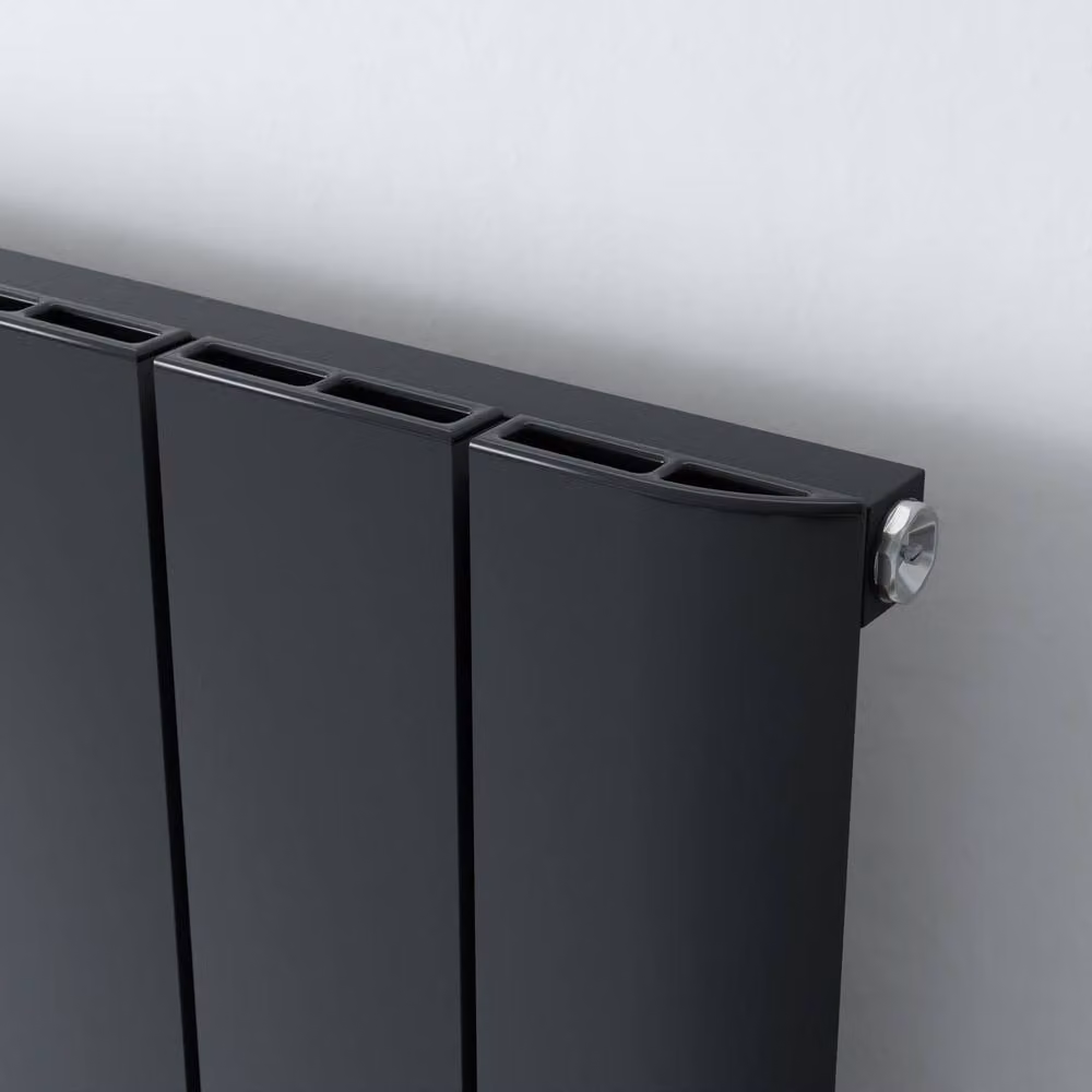 Bathroom Kingdom Eris Anthracite Vertical Wall Hung Radiator in Grey, W: 47 cm, H: 180 cm – 2