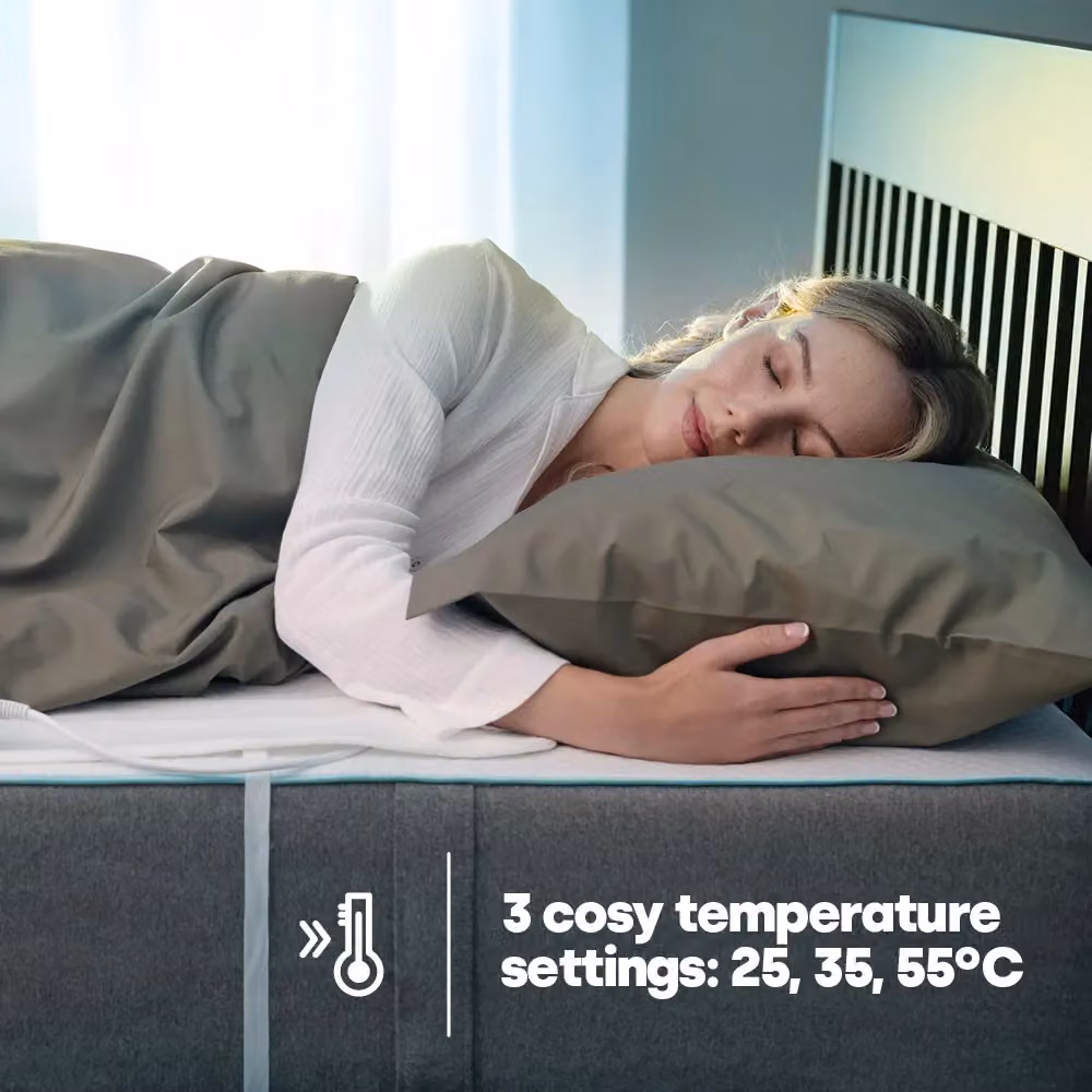 LIVIVO White Electric Under Blanket, King Size, W: 165 cm, D: 137 cm – 4