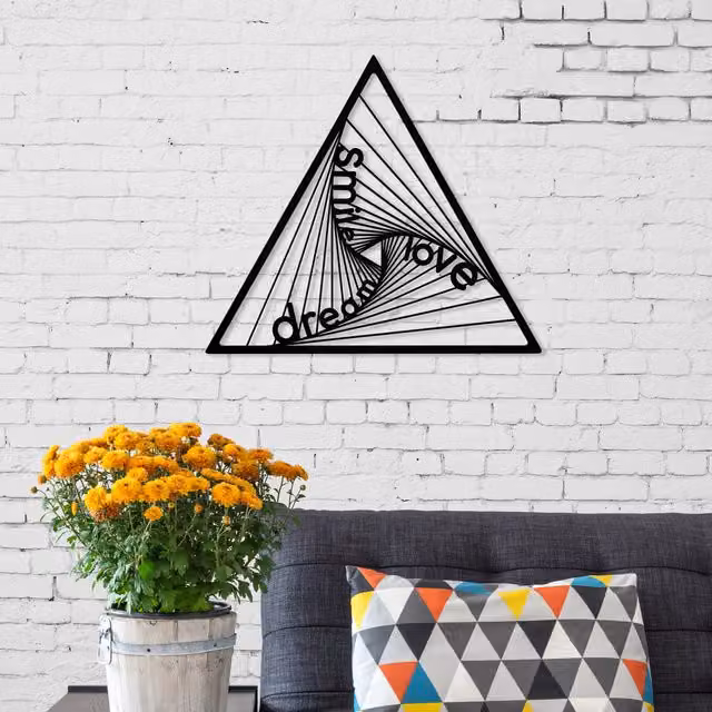Decortie DSL Wall Art No.12 Abstract Metal Decorative Object in Black – 1