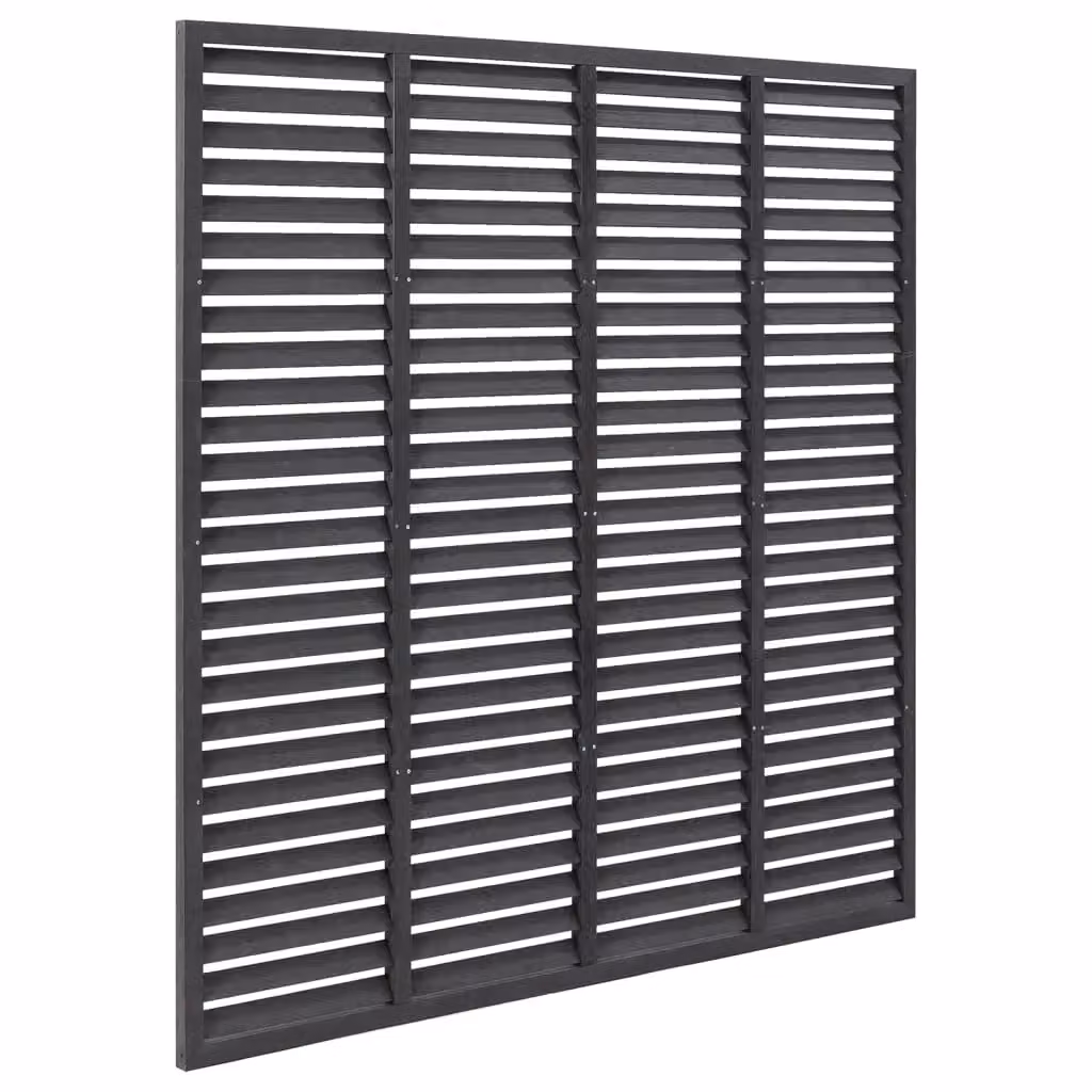 Berkfield Home Louver WPC Fence, Grey, 180 x 180 cm – 3